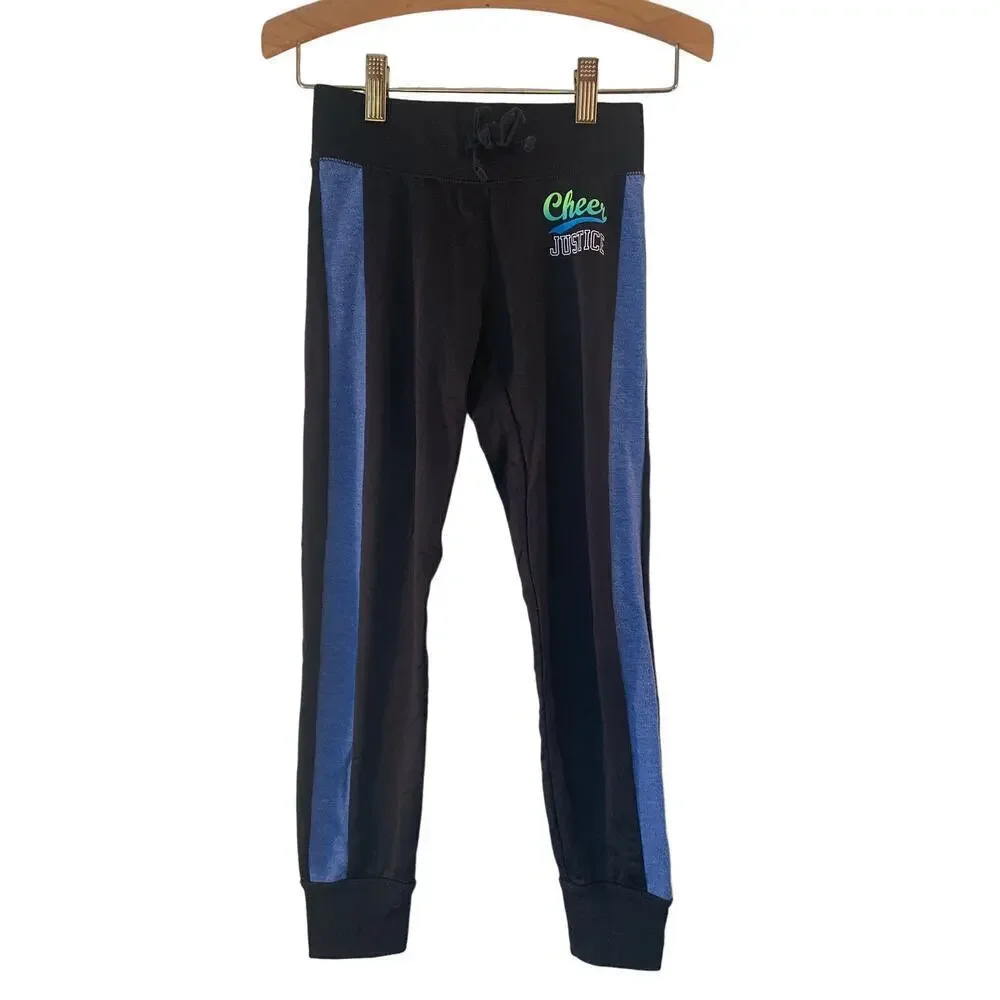 JUSTICE Girl’s “Cheer” Athletic Leggings / Size: 8